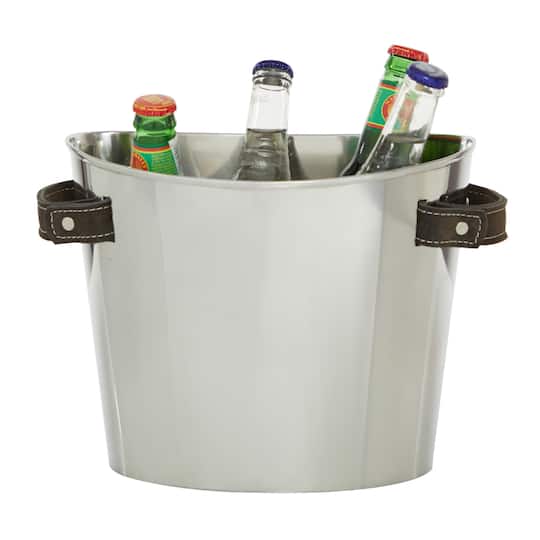12" Silver Stainless Steel Contemporary Wine Rack